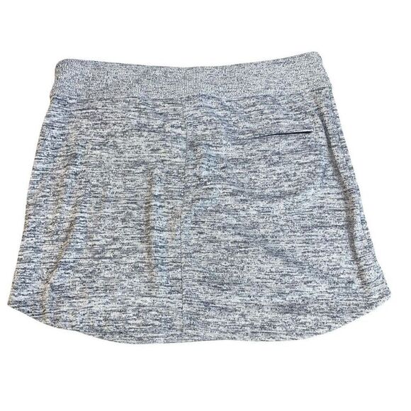 Athleta Downplay Drawstring Skirt Heathered Gray Pull On Athletic Womens Size Sm - Picture 3 of 4